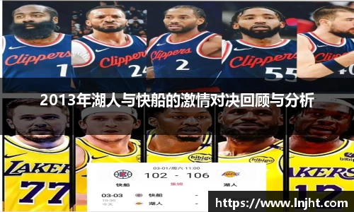 UB82013年湖人与快船的激情对决回顾与分析